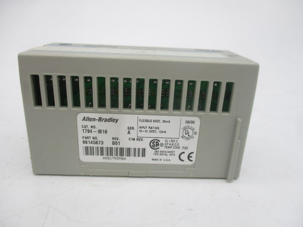 ALLEN BRADLEY 1794-IB16 SER. A 10-31.2VDC REV. B01 NSMP