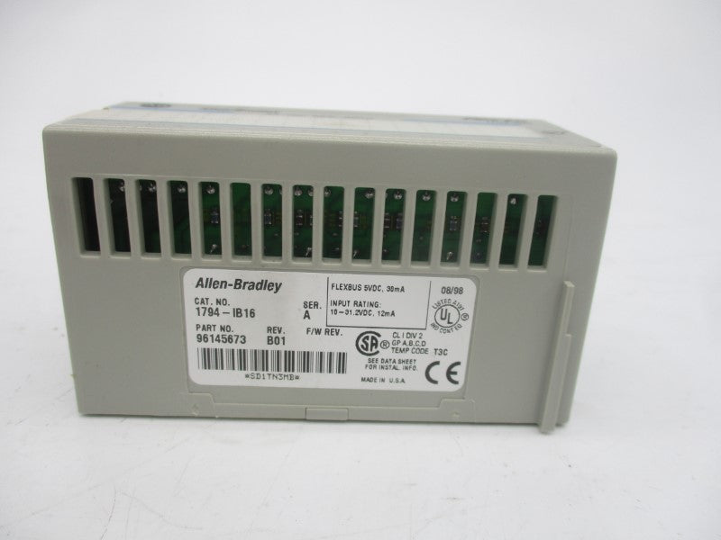 ALLEN BRADLEY 1794-IB16 SER. A 10-31.2VDC REV. B01 NSMP
