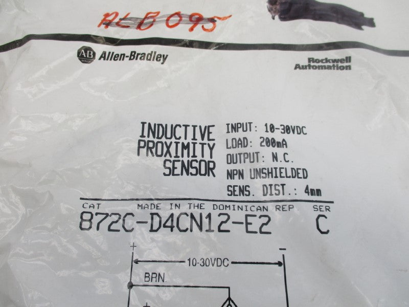 ALLEN BRADLEY 872C-D4CN12-E2 SER. C 10-30VDC NSMP