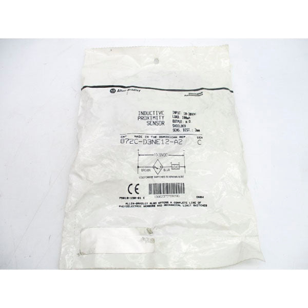 ALLEN BRADLEY 872C-D3NE12-A2 SER. C 10-30VDC NSMP