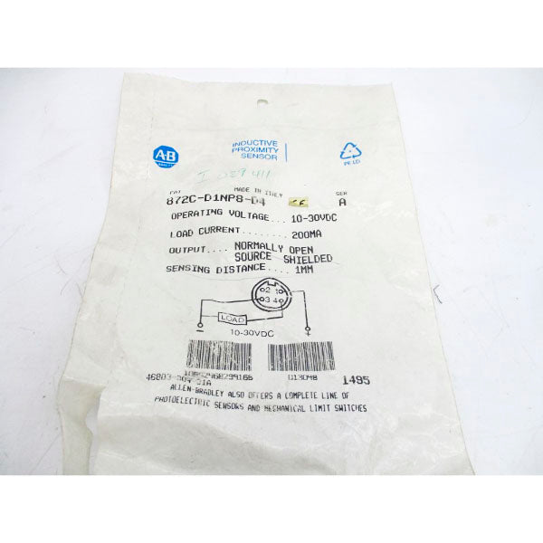 ALLEN BRADLEY 872C-D1NP8-D4 SER. A 10-30VDC NSMP