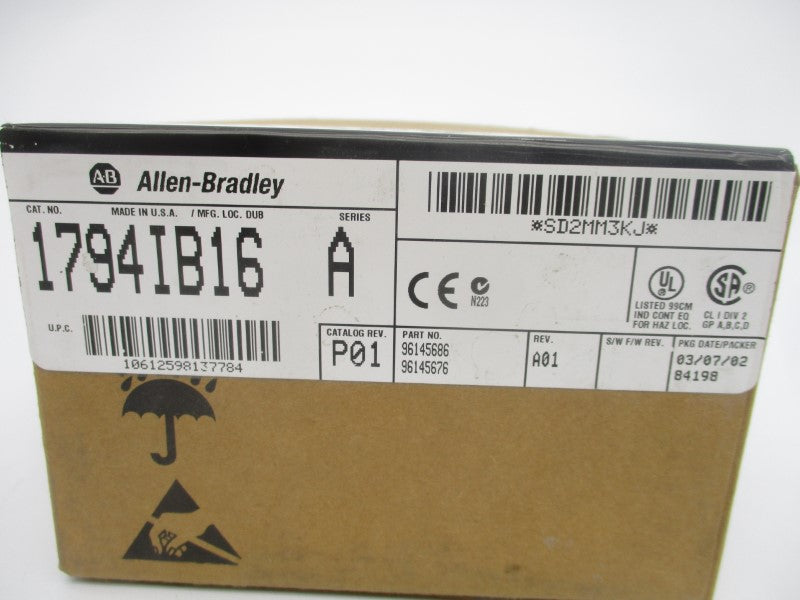 ALLEN BRADLEY 1794IB16 SER. A REV. A01 DATE: 2002 NSFS