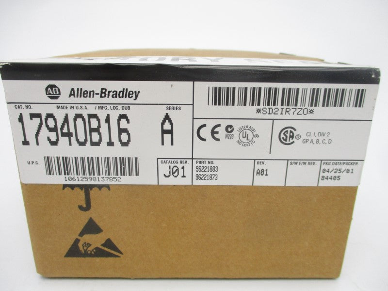 ALLEN BRADLEY 1794OB16 SER. A REV. A01 DATE: 2001 NSFS
