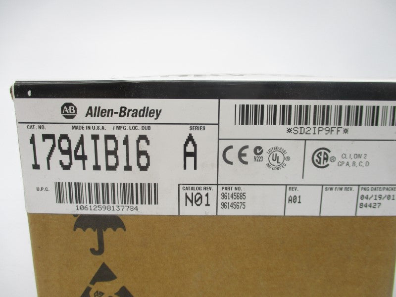 ALLEN BRADLEY 1794IB16 SER. A REV. A01 DATE: 2001 NSFS