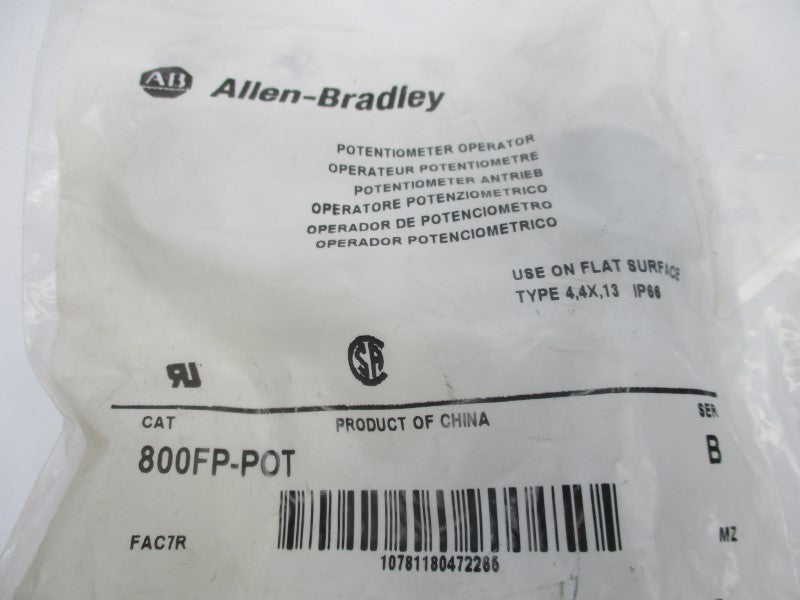 ALLEN BRADLEY 800FP-POT SER. B NSMP