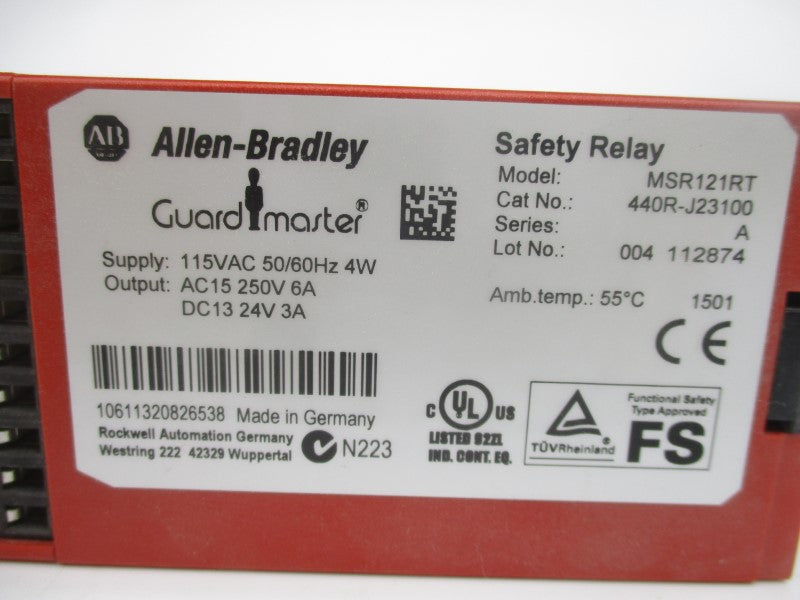 ALLEN BRADLEY 440R-J23100 SER. A 115VAC NSNP