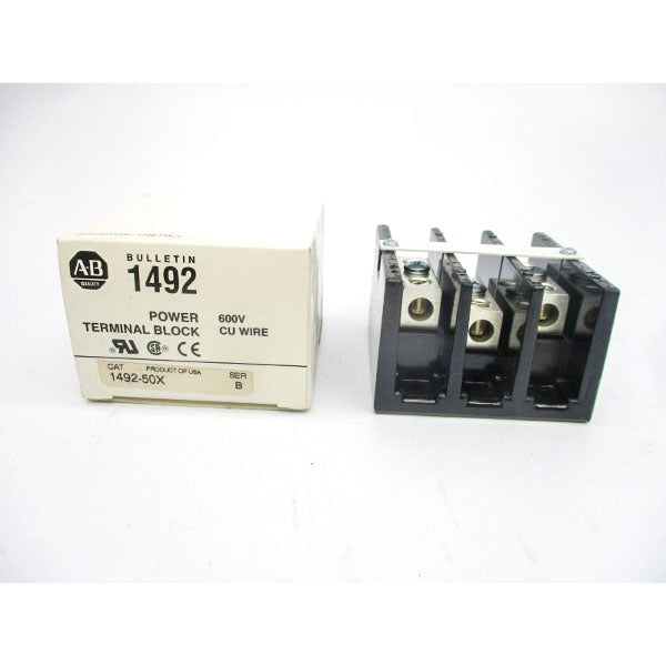 ALLEN BRADLEY 1492-50X SER. B 600V (WH) NSMP