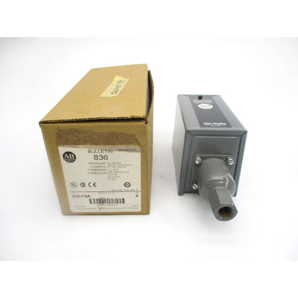 ALLEN BRADLEY 836-C6A SER. A 24-600V 100PSI (BR/WH) NSMP