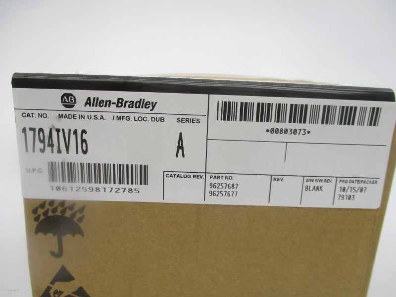 ALLEN BRADLEY 1794IV16 SER. A DATE: 2007 NSFS