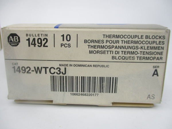 ALLEN BRADLEY 1492-WTC3J SER. A (PKG OF 10) (GY/BL) NSMP