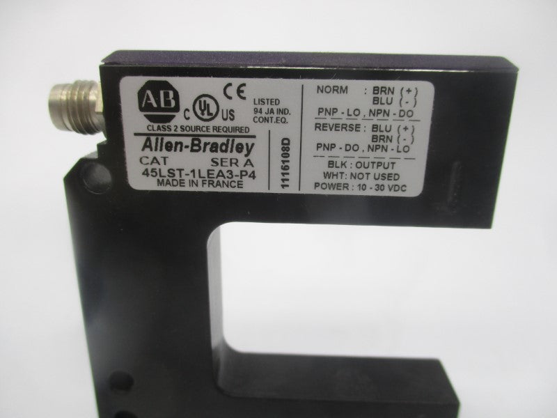 ALLEN BRADLEY 45LST-1LEA3-P4 SER. A 10-30VDC (WH) NSMP