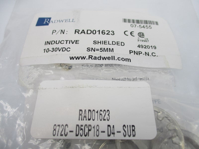 RADWELL RAD01623 872C-D5CP18-D4-SUB 10-30VDC NSMP