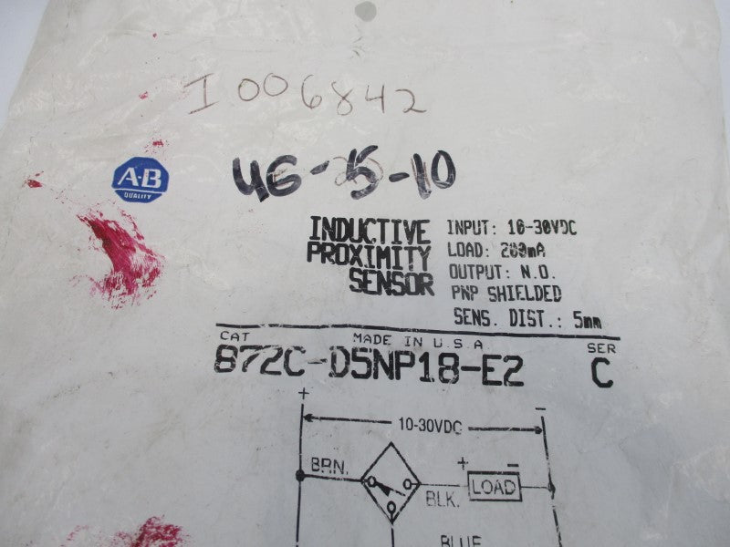 ALLEN BRADLEY 872C-D5NP18-E2 SER. C 10-30VDC NSMP