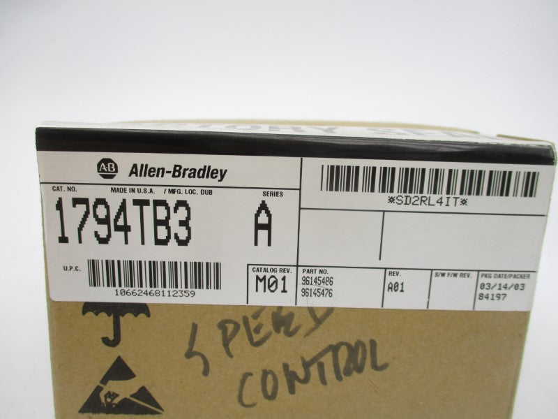 ALLEN BRADLEY 1794-TB3 SER. A DATE: 2003 REV. A01 NSFS