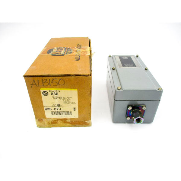 ALLEN BRADLEY 836-C7J SER. B 24-600VAC 4-150PSI (BR/YL) NSMP