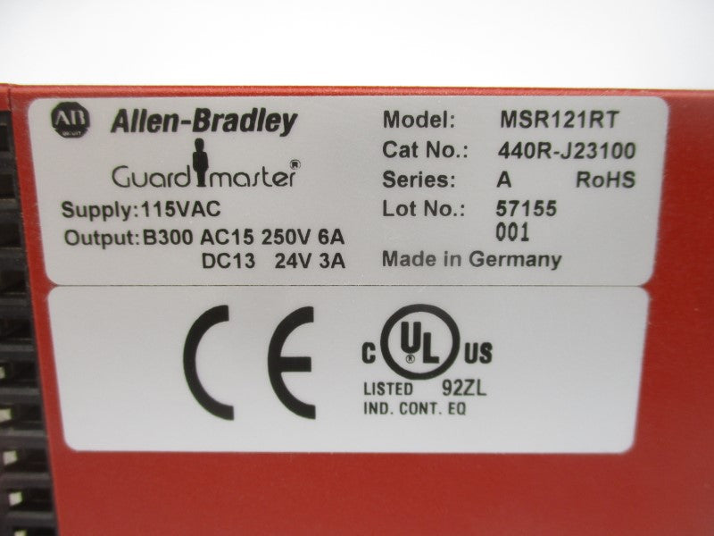 ALLEN BRADLEY 440R-J23100 SER. A 115VAC (BR) NSMP