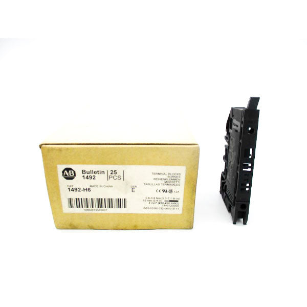 ALLEN BRADLEY 1492-H6 SER. E (PKG OF 25) (BR/WH) NSMP