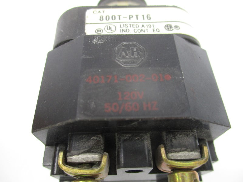 ALLEN BRADLEY 800T-PT16 SER. T 120V NSNP
