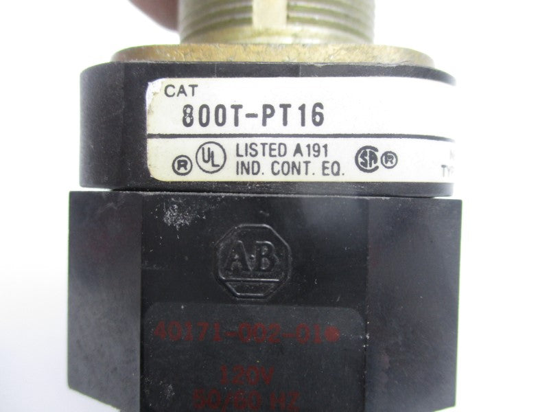 ALLEN BRADLEY 800T-PT16 SER. T 120V NSNP