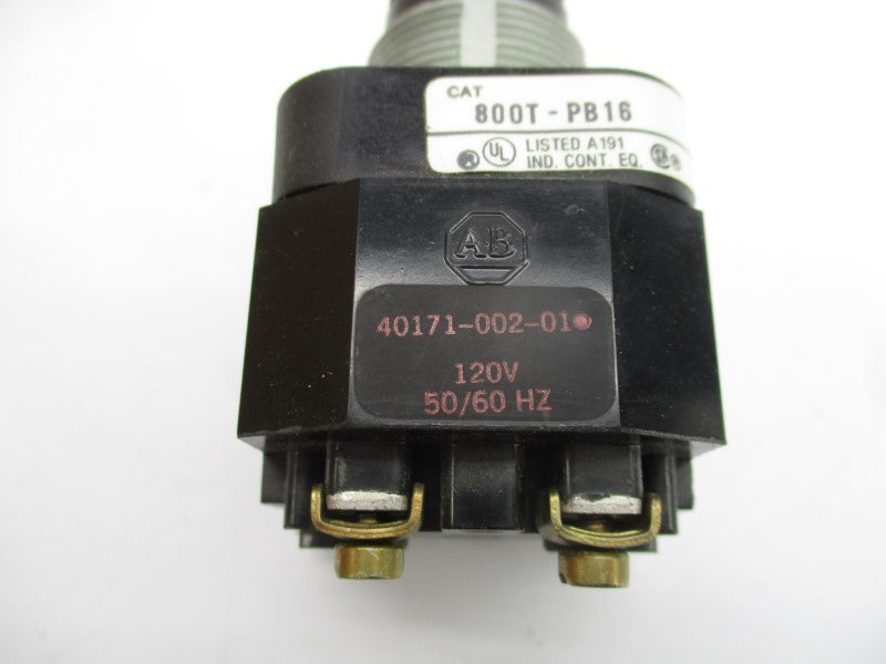 ALLEN BRADLEY 800T-PB16 SER. T 120V (AS PICTURED) NSNP