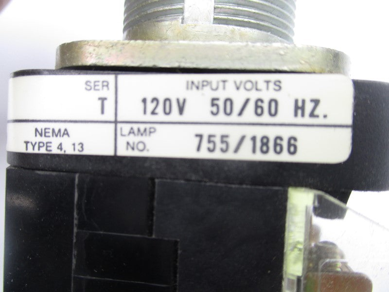 ALLEN BRADLEY 800T-PB16 SER. T 120V (AS PICTURED) NSNP