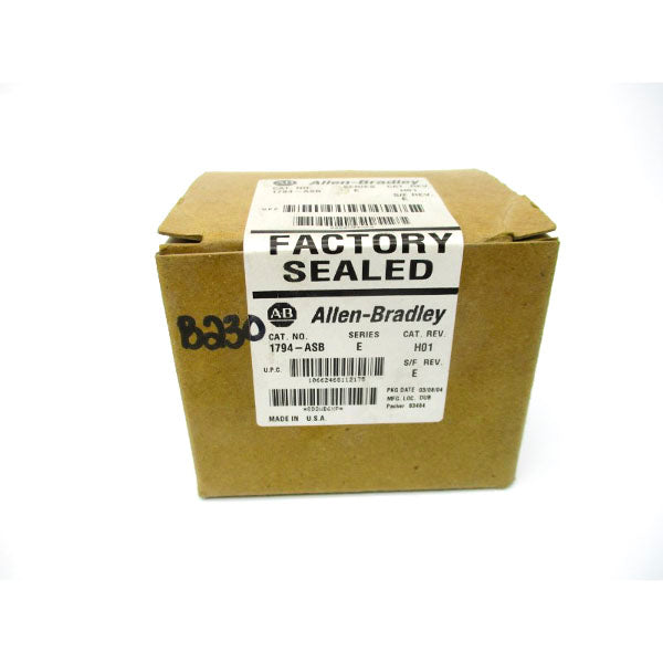 ALLEN BRADLEY 1794-ASB SER. E DATE: 2004 F/W E NSFS