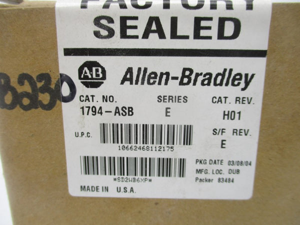 ALLEN BRADLEY 1794-ASB SER. E DATE: 2004 F/W E NSFS