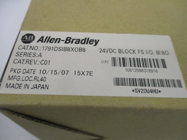 ALLEN BRADLEY 1791DS-IB8XOB8 SER. A 24VDC REV. C01 NSFS