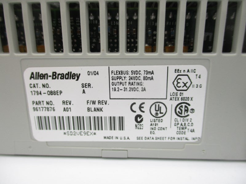 ALLEN BRADLEY 1794-OB8EP SER. A 24VDC REV. A01 NSMP