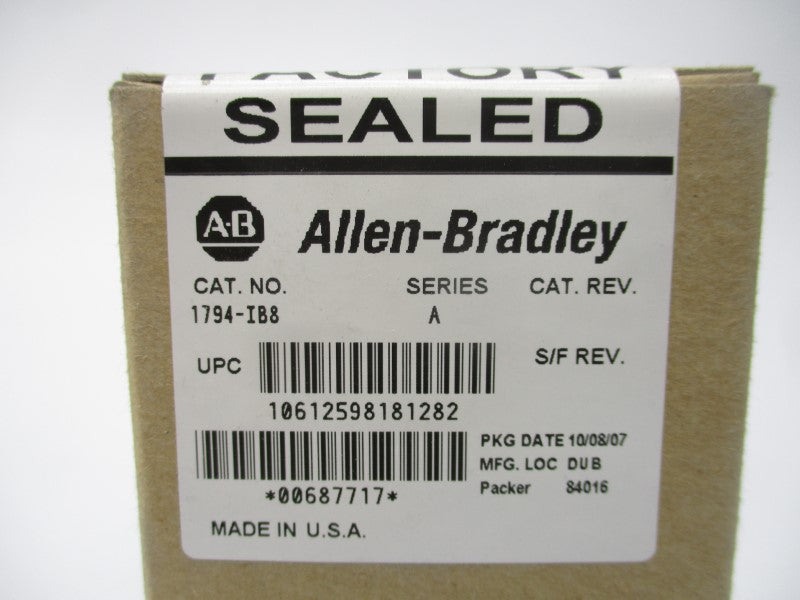ALLEN BRADLEY 1794-IB8 SER. A DATE: 2007 NSFS
