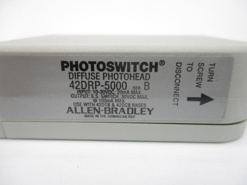 ALLEN BRADLEY 42DRP-5000 SER. B 10-30VDC (BK/GD) NSMP