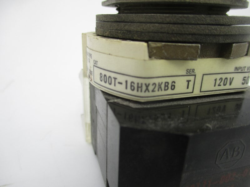 ALLEN BRADLEY 800T-16HX2KB6 SER. T 120V NSNP