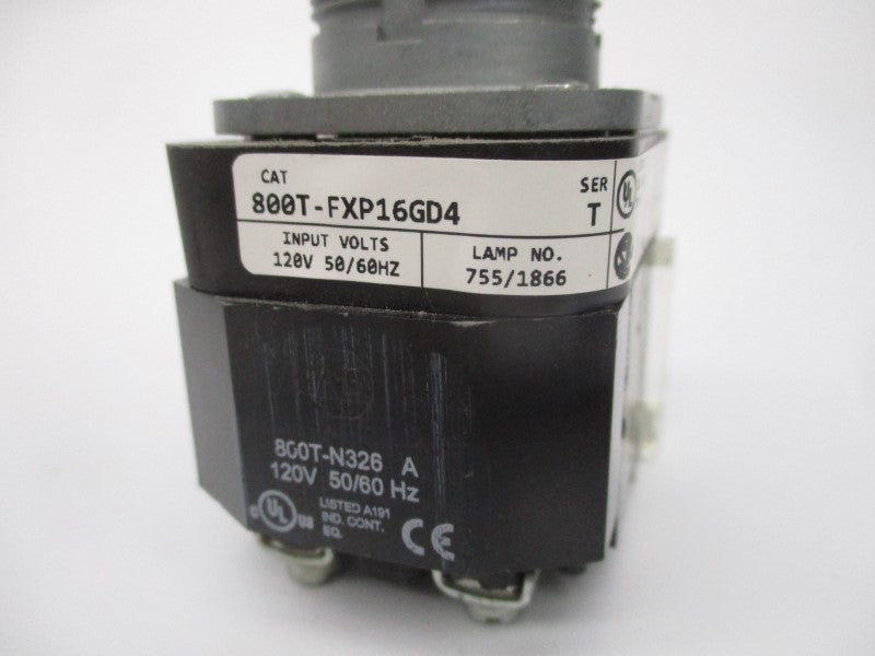 ALLEN BRADLEY 800T-FXP16GD4 SER. T 120V NSNP
