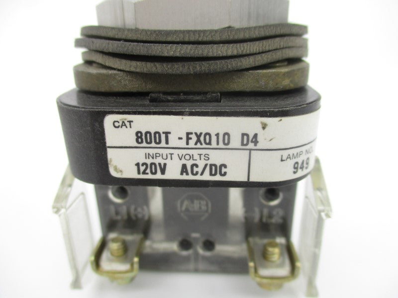 ALLEN BRADLEY 800T-FXQ10D4 SER. T 120VAC/DC NSNP