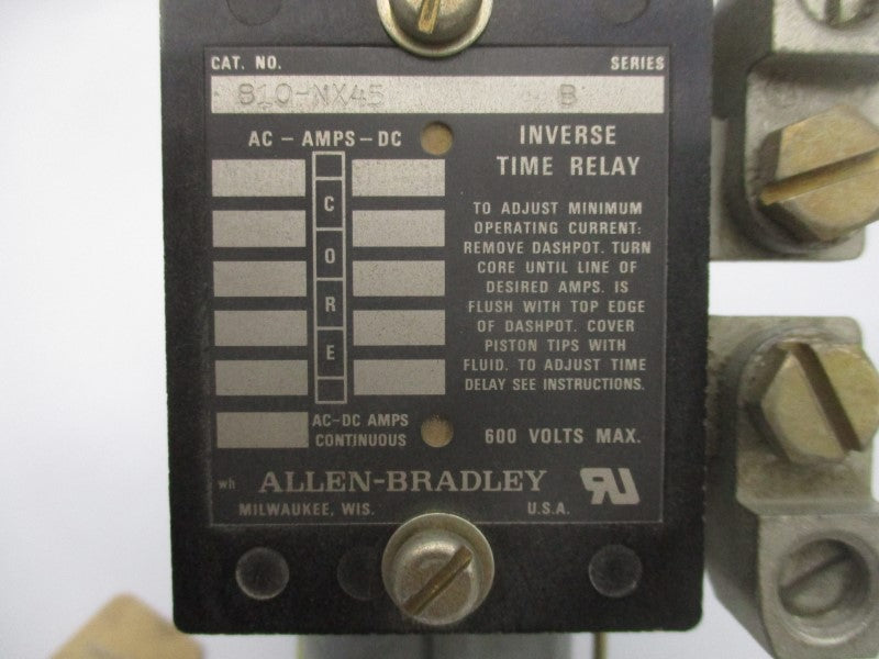 ALLEN BRADLEY 810-NX45 SER. B 600V UNMP