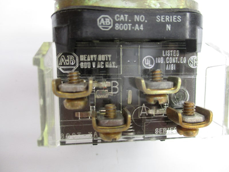 ALLEN BRADLEY 800T-A4B SER. N 600VAC NSNP