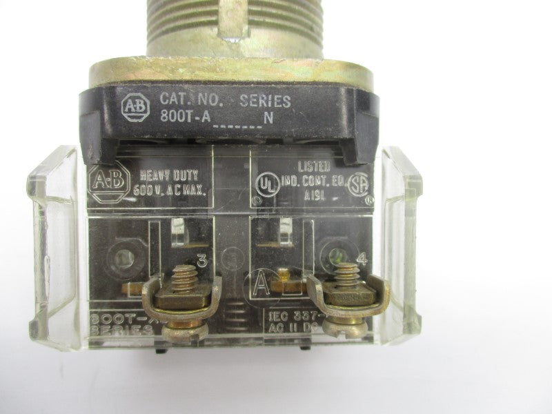 ALLEN BRADLEY 800T-A9D1 SER. N 600VAC NSNP