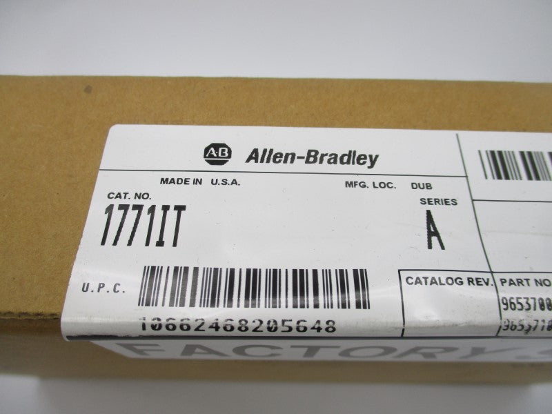 ALLEN BRADLEY 1771-IT SER. A DATE: 2007 NSFS
