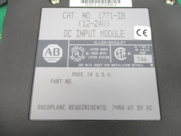 ALLEN BRADLEY 1771-IB 12-24VDC NSMP