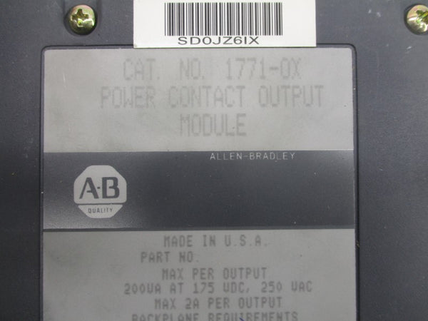 ALLEN BRADLEY 1771-OAD SER. C 10-138VAC REV. C02 UNMP
