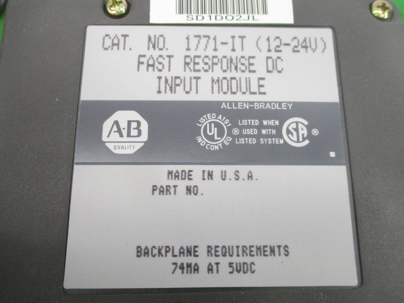 ALLEN BRADLEY 1771-IT 12-24VDC NSMP
