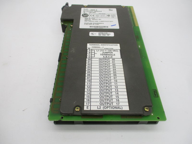 ALLEN BRADLEY 1771-OAD SER. C 10-138VAC REV. C02 REMAN