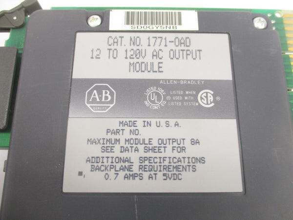 ALLEN BRADLEY 1771-OAD 12-120VAC (NO TERMINAL) NSNP