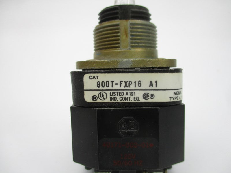 ALLEN BRADLEY 800T-FXP16A1 SER. T 120V UNMP