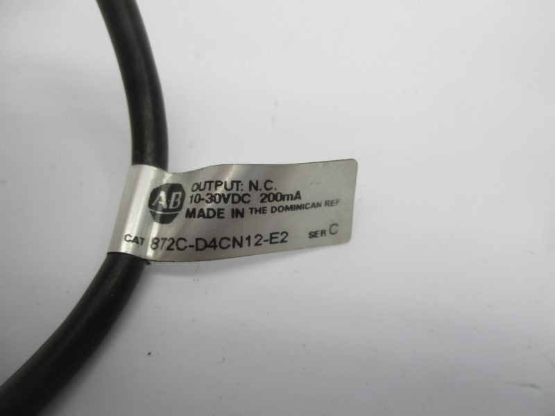 ALLEN BRADLEY 872C-D4CN12-E2 SER. C 10-30VDC (SHORT) UNMP