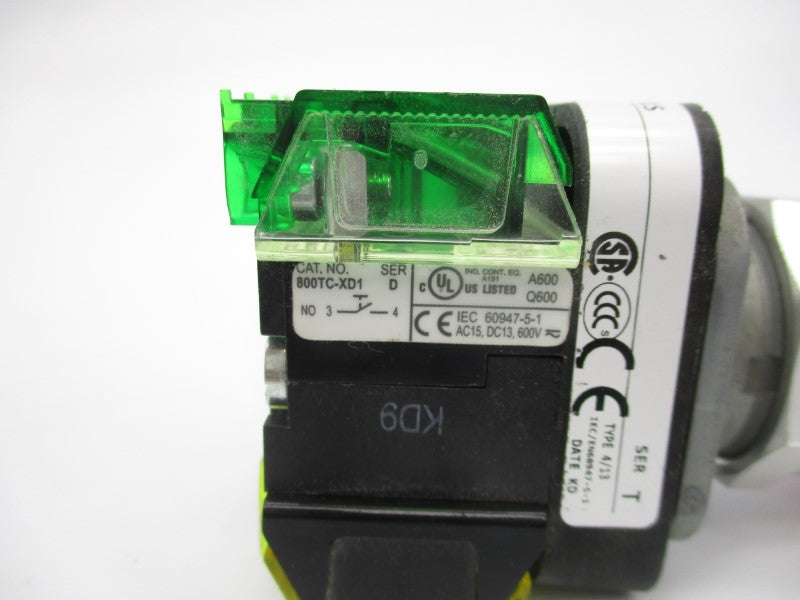 ALLEN BRADLEY 800TC-FXT6A1S SER. T 600V (WH) NSMP