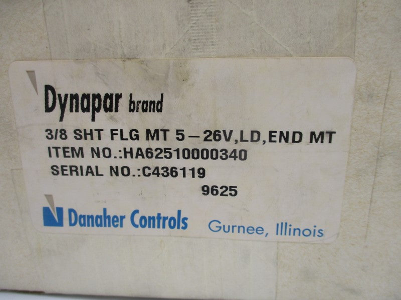 DANAHER 3/8 SHT FLG MT HA62510000340 5-26V NSMP