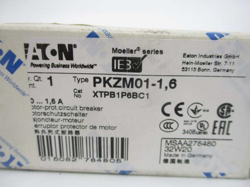 EATON PKZM01-1.6 XTPB1P6BC1 690V 24.8A NSMP