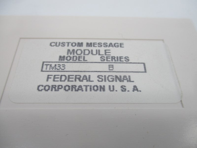 INDUSTRIAL SPARE PART TM33-SB SER. B NSMP