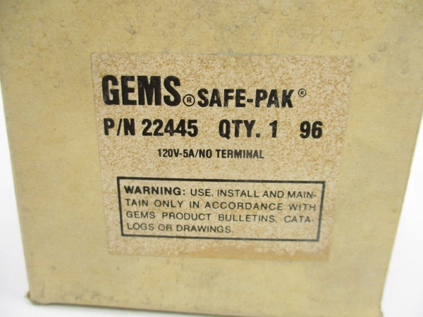 GEMS ST-22445 22445 120VAC 5A NSMP